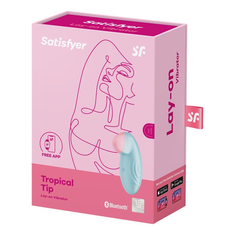 SATISFYER Tropical Tip con APP Satisfyer Connect azul