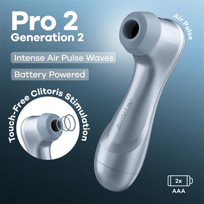 Kit Succionador Completo — Satisfyer Pro 2 + Boquillas + Lubricante