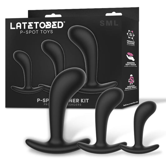 LATETOBED Set de 3 Masajeadores Prostáticos