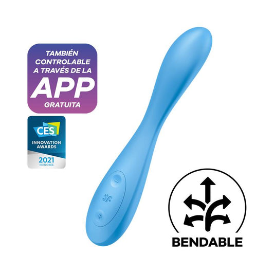 SATISFYER Vibrador G-Spot Flex 4 con APP Satisfyer Connect Azul