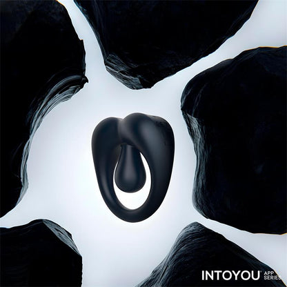 INTOYOU APP SERIES Kenny Anillo Vibrador con Estimulador de Clítoris y APP Azul Noche