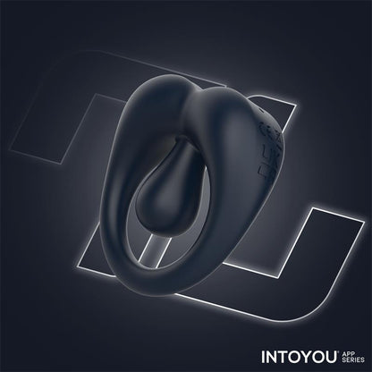 INTOYOU APP SERIES Kenny Anillo Vibrador con Estimulador de Clítoris y APP Azul Noche