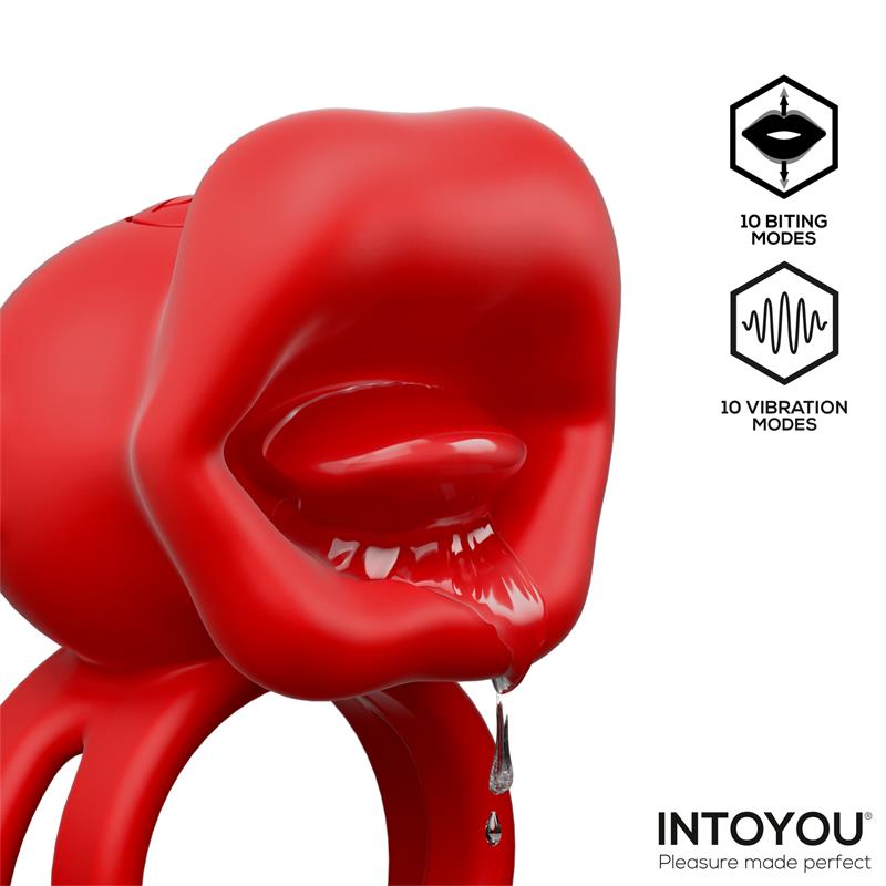 INTOYOU Bittey Anillo Vibrador con Biting - Mordisqueo