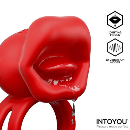 INTOYOU Bittey Anillo Vibrador con Biting - Mordisqueo