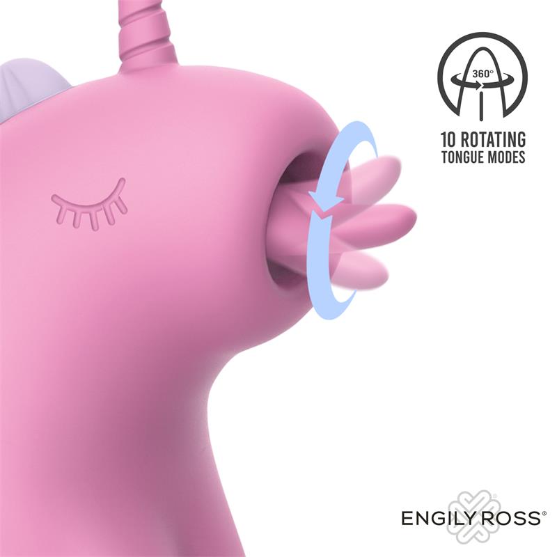 ENGILY ROSS Cupcake Estimulador con Lengua Rotadora 360º