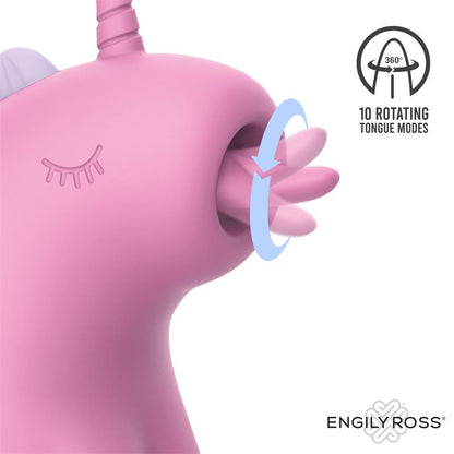 ENGILY ROSS Cupcake Estimulador con Lengua Rotadora 360º