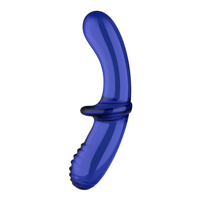 SATISFYER Estimulador de Cristal Double Crystal Hot and Cold Azul