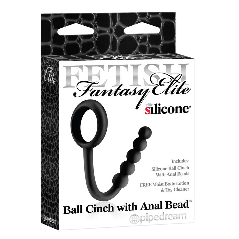 FETISH FANTASY ELITE Fetish Fantasy Elite Perlas Anales con Anillo Testicular Negro