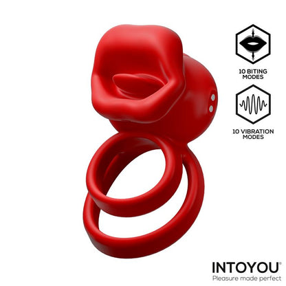 INTOYOU Bittey Anillo Vibrador con Biting - Mordisqueo