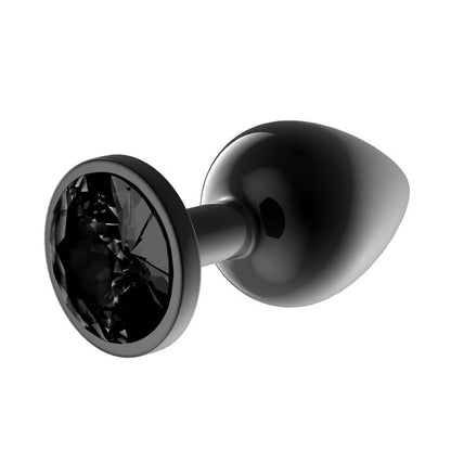 AFTERDARK Blackgem Plug Anal Metálico con Joya Talla S Negro