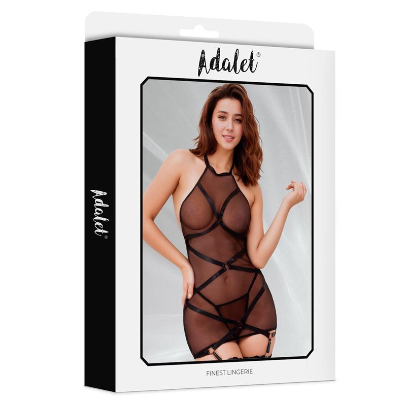 ADALET LINGERIE Margot Babydoll con Liguero y Tanga