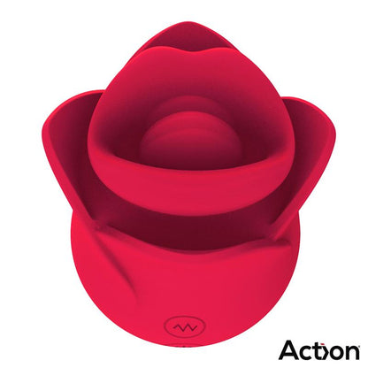 ACTION Meryl Estimulador Vibrador de Rosa con Lengua 2 Motores