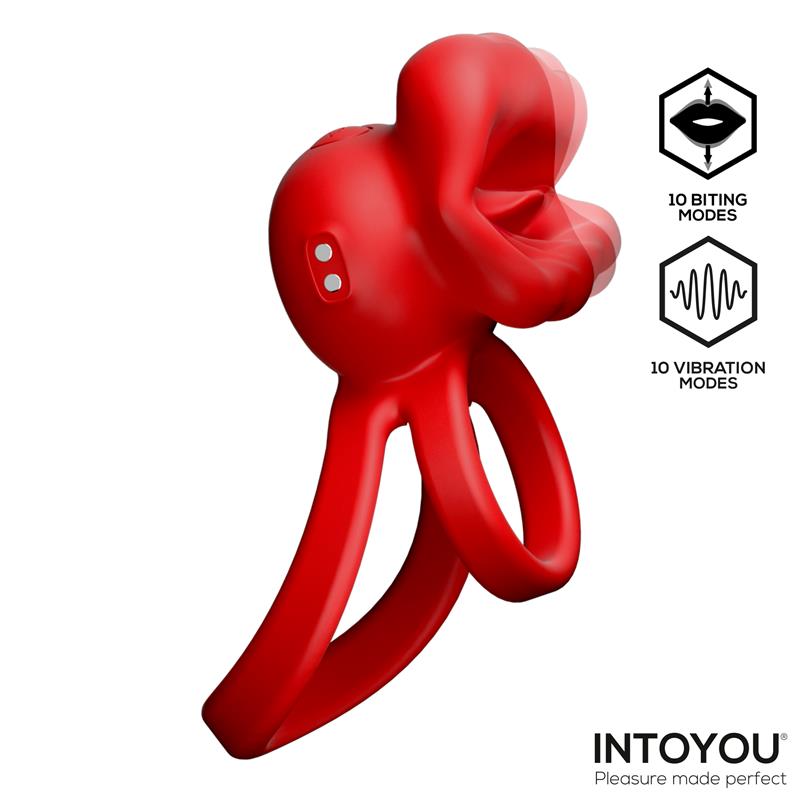 INTOYOU Bittey Anillo Vibrador con Biting - Mordisqueo