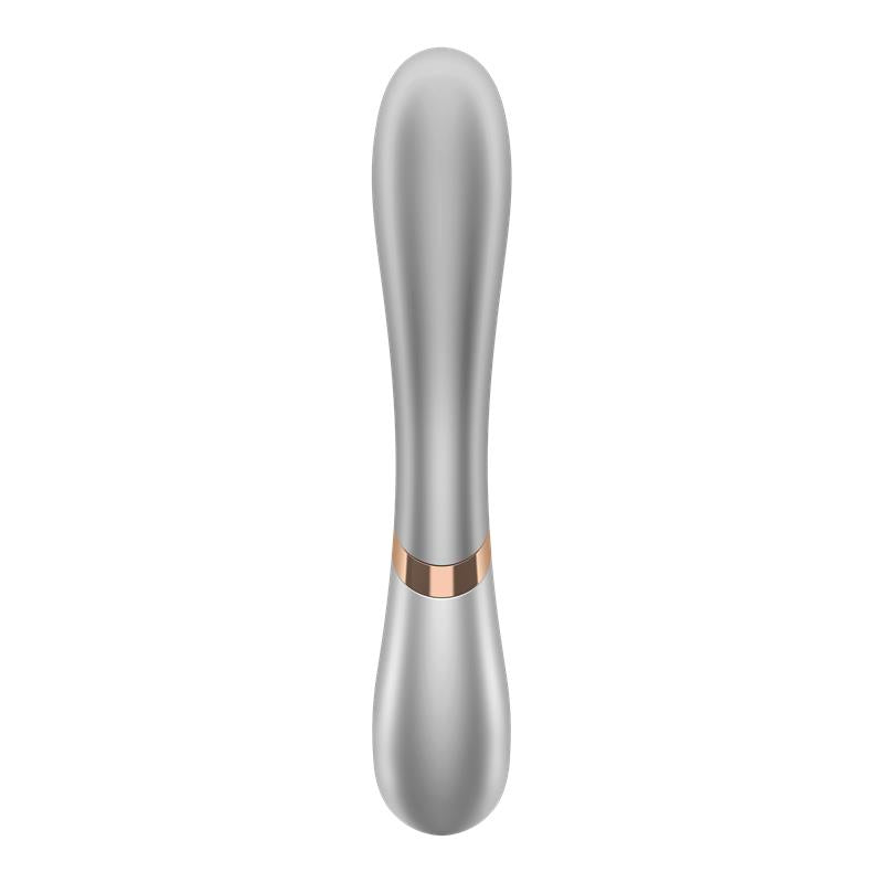 SATISFYER Hot Lover Vibrador Efecto Calor con APP Plata y Champagne