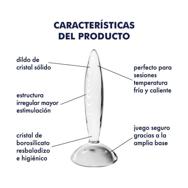 SATISFYER Plug Anal Sparkling Crystal Hot and Cold Transparente