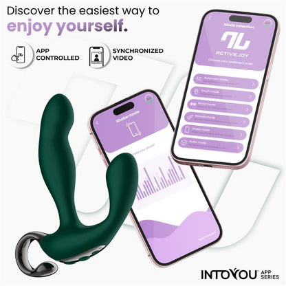 INTOYOU APP SERIES Greeny Masajeador Prostático con Finger Wiggling y App