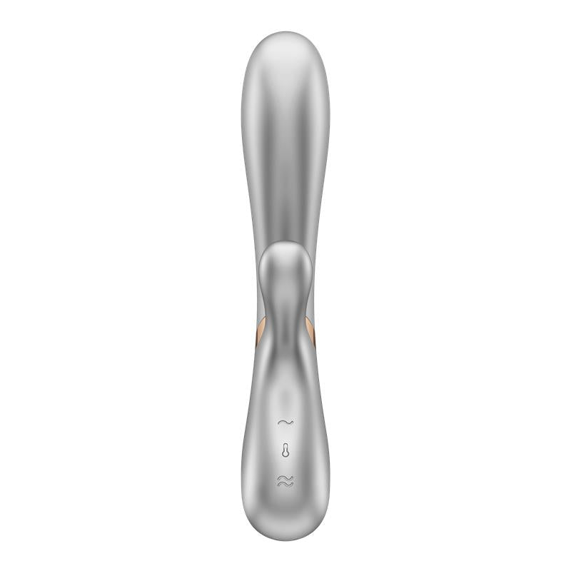 SATISFYER Hot Lover Vibrador Efecto Calor con APP Plata y Champagne