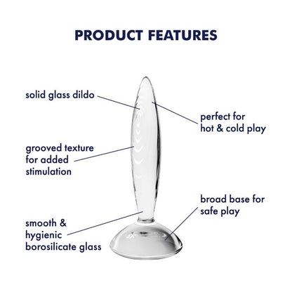 SATISFYER Plug Anal Sparkling Crystal Hot and Cold Transparente