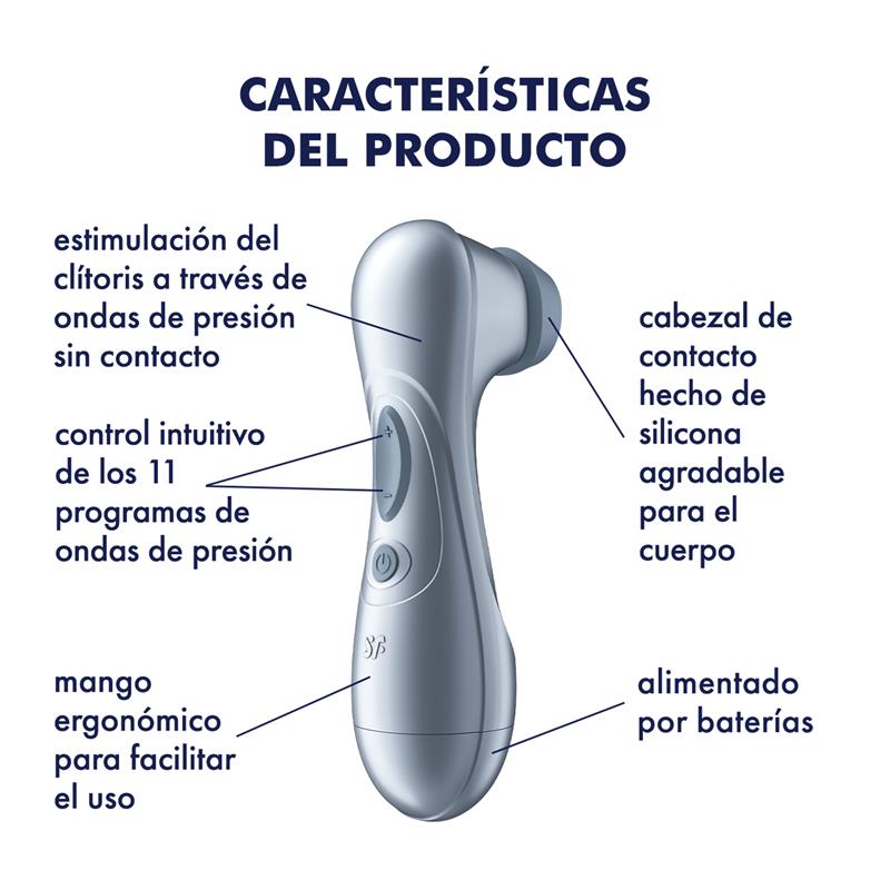 Kit Succionador Completo — Satisfyer Pro 2 + Boquillas + Lubricante