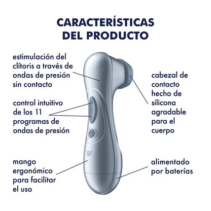 Kit Succionador Completo — Satisfyer Pro 2 + Boquillas + Lubricante