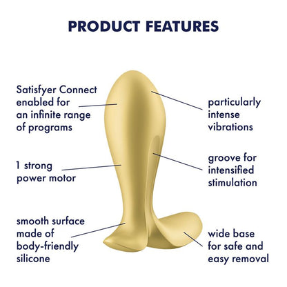SATISFYER Plug Anal con Vibración APP Satisfyer Connect Intensity Plug