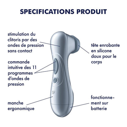 Kit Succionador Completo — Satisfyer Pro 2 + Boquillas + Lubricante