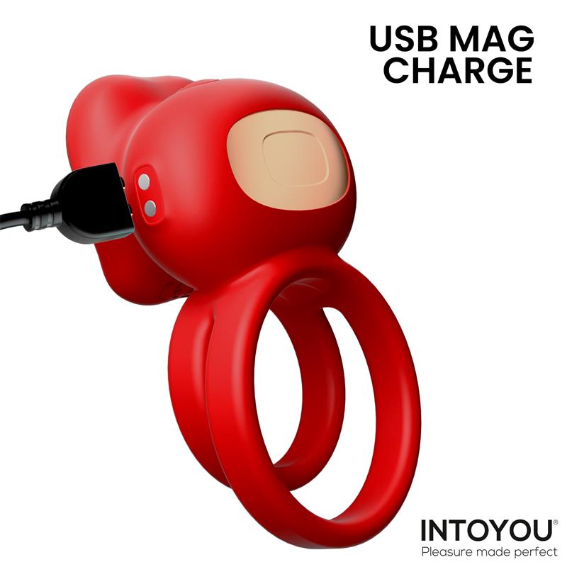 INTOYOU Bittey Anillo Vibrador con Biting - Mordisqueo