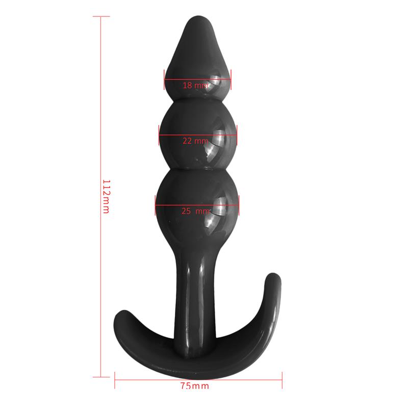 LATETOBED Gevil Plug Anal en Ancla Negro