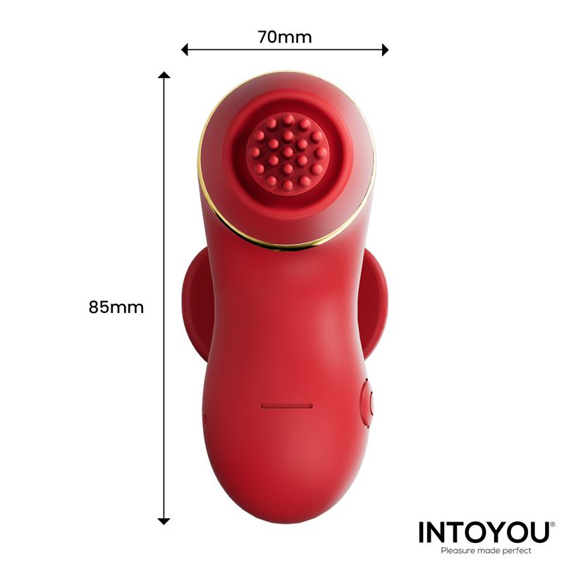 INTOYOU Beeny Estimulador con 4 Cabezales, Succión, Tapping, Tickling y Licking