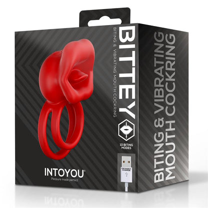 INTOYOU Bittey Anillo Vibrador con Biting - Mordisqueo