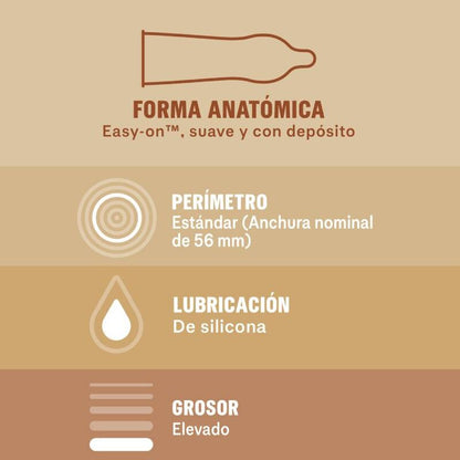 DUREX - PRESERVATIVOS REAL FEEL SIN LÁTEX 12 UNIDADES